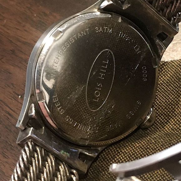 LOIS HILL Round Face Watch Sterling Silver Band Pink Face - Picture 10 of 16